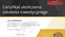 70 absolwentów ukończyło pierwszy w Polsce Uniwersytet Inwestycyjny. Gratuluję!